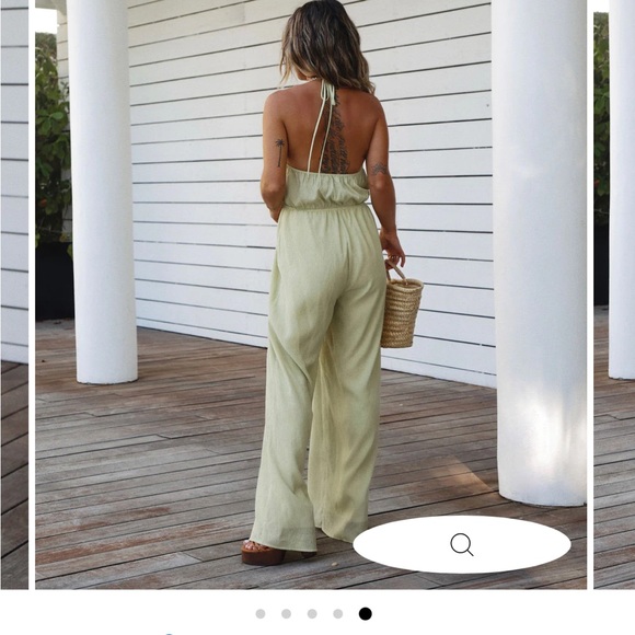 Living Easy Adjustable Halter Jumpsuit - Vici Collection - Picture 2 of 2